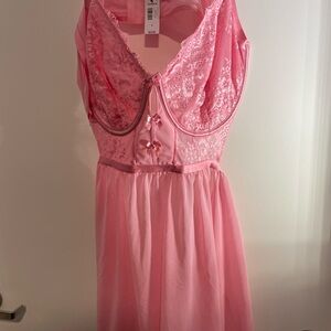 Torrid Pink Lace Chemise